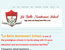 Tablet Screenshot of labellemontessorischool.weebly.com