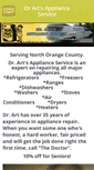 Mobile Screenshot of drartsapplianceservice.weebly.com