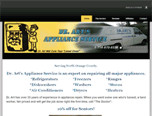 Tablet Screenshot of drartsapplianceservice.weebly.com