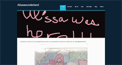 Desktop Screenshot of alissawunderland.weebly.com