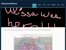 Tablet Screenshot of alissawunderland.weebly.com