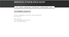 Desktop Screenshot of bjhsband.weebly.com