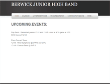 Tablet Screenshot of bjhsband.weebly.com