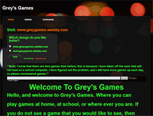 Tablet Screenshot of greysgames.weebly.com