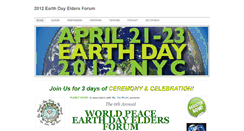 Desktop Screenshot of 2012earthdayeldersforum.weebly.com