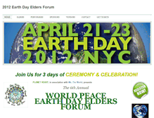 Tablet Screenshot of 2012earthdayeldersforum.weebly.com