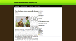 Desktop Screenshot of indiegamereviews.weebly.com
