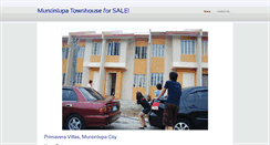 Desktop Screenshot of muntinlupatownhouse.weebly.com