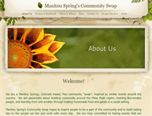 Tablet Screenshot of manitouspringscommunityswap.weebly.com