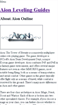 Mobile Screenshot of aionlevelingguide.weebly.com