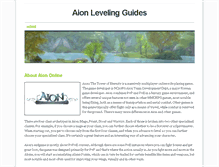 Tablet Screenshot of aionlevelingguide.weebly.com