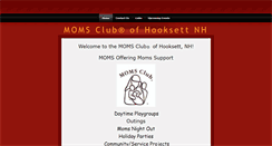 Desktop Screenshot of momsclubofhooksettnh.weebly.com