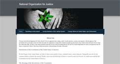 Desktop Screenshot of nationalorganizationforjustice.weebly.com
