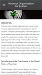 Mobile Screenshot of nationalorganizationforjustice.weebly.com