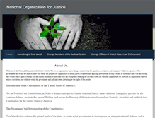 Tablet Screenshot of nationalorganizationforjustice.weebly.com