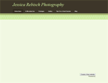 Tablet Screenshot of jessicarebischphotography.weebly.com
