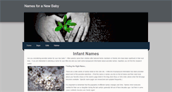 Desktop Screenshot of infantnames.weebly.com