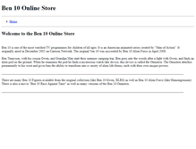 Tablet Screenshot of ben10onlinestore.weebly.com