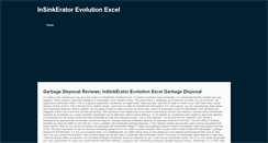 Desktop Screenshot of insinkeratorevolutionexcel.weebly.com