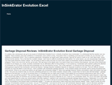 Tablet Screenshot of insinkeratorevolutionexcel.weebly.com