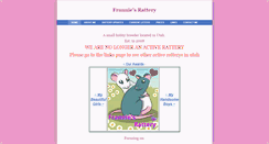 Desktop Screenshot of franniesrattery.weebly.com