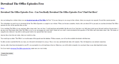 Desktop Screenshot of downloadtheoffice-episodes.weebly.com