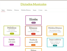 Tablet Screenshot of dictadosmusicales.weebly.com