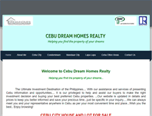 Tablet Screenshot of cebudreamhomesrealty.weebly.com