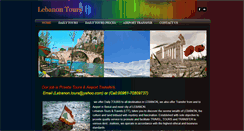 Desktop Screenshot of lebanontours.weebly.com