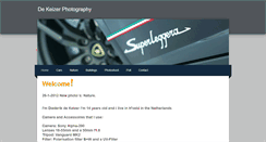 Desktop Screenshot of dekeizerphotography.weebly.com