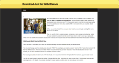 Desktop Screenshot of downloadjustgowithitmoviefree.weebly.com