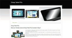 Desktop Screenshot of cheap-tablet-pc.weebly.com