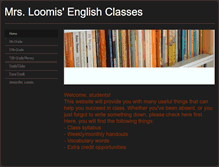 Tablet Screenshot of loomisshs.weebly.com