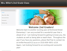 Tablet Screenshot of mrsmillers2graders.weebly.com