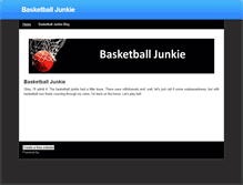 Tablet Screenshot of basketball-junkie.weebly.com