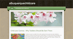 Desktop Screenshot of albuquerquechildcare.weebly.com