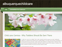 Tablet Screenshot of albuquerquechildcare.weebly.com
