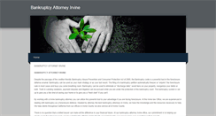 Desktop Screenshot of bankruptcyattorneyirvine.weebly.com