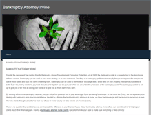 Tablet Screenshot of bankruptcyattorneyirvine.weebly.com