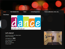 Tablet Screenshot of dancewithgrace.weebly.com