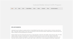 Desktop Screenshot of colonialcapa.weebly.com