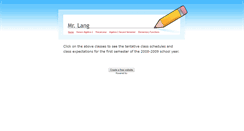 Desktop Screenshot of mrlang.weebly.com