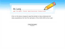Tablet Screenshot of mrlang.weebly.com