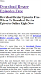 Mobile Screenshot of downloaddexterepisodesfree.weebly.com