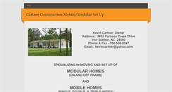 Desktop Screenshot of ccmobilehomemoving.weebly.com