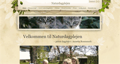 Desktop Screenshot of naturdagplejen.weebly.com