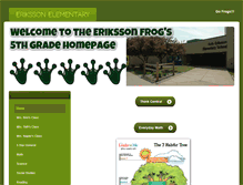 Tablet Screenshot of grade5erikssonfrogs.weebly.com