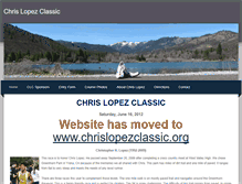 Tablet Screenshot of chrislopezclassic.weebly.com