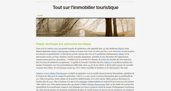 Desktop Screenshot of immobilier-touristique.weebly.com