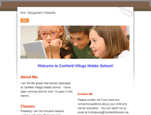 Tablet Screenshot of canfieldmorgione.weebly.com